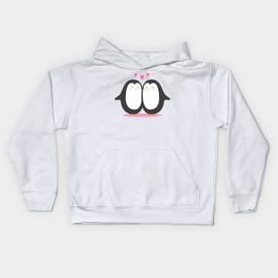 Cartoon Penguin Lover Art Kids Hoodie